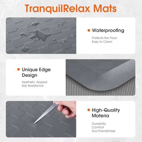 TranquilRelax 4/5 Inch Cushioned Anti Fatigue Kitchen Mats - Image 3