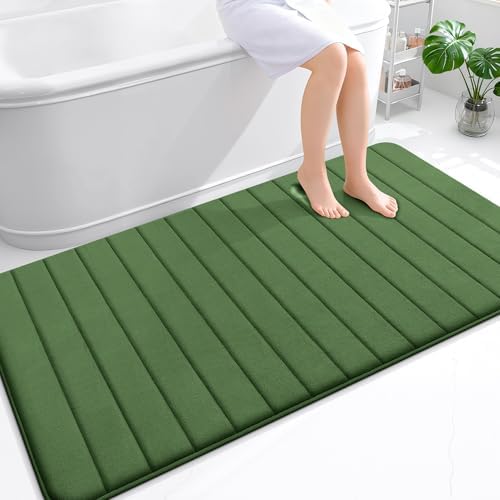 OLANLY Memory Foam Large Bath Mat 59x34, Super Soft Absorbent Bathroom Rugs by OLANLY