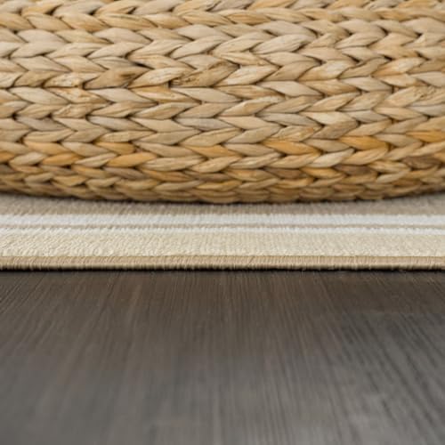 Non Slip Area Rugs 3x5 Modern Bordered Non Skid Rubber Backing Soft Area Rug - Image 5