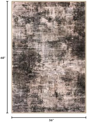 IOHOUZE Abstract Area Rug 3x5 Ft Washable Rugs - Image 2