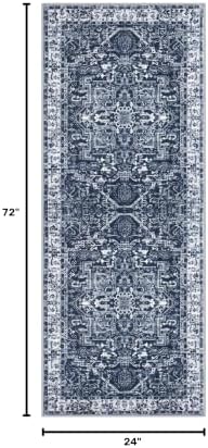 KOZYFLY Runners for Hallways 2x6 Ft Washable Kitchen Runner Rug Boho Runner Rug - Image 2