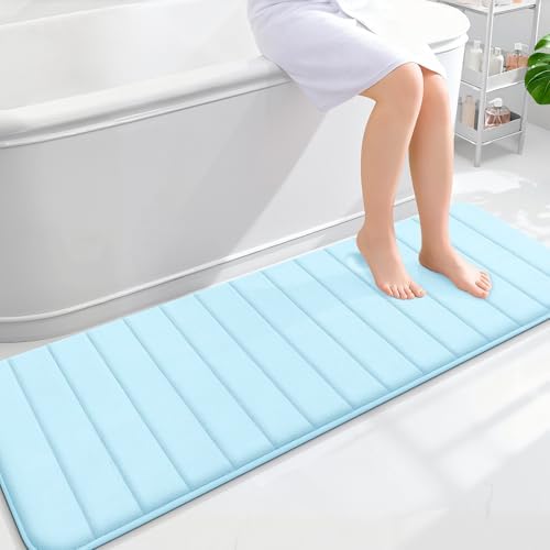 OLANLY Memory Foam Long Bathroom Rugs Runner 59x20, Super Soft Absorbent by OLANLY