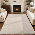 SHACOS Soft Cozy Fluffy Arch Pattern High Low Pile Area Rugs 5'x7' Non Slip by SHACOS