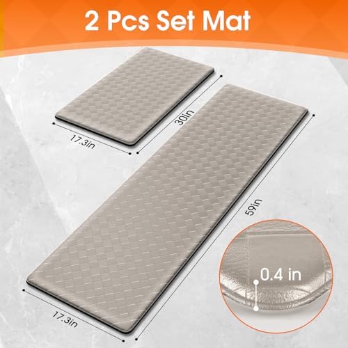 TranquilRelax 2-Piece Kitchen Mats, Cushioned Non-Slip Floor Mats - Image 2