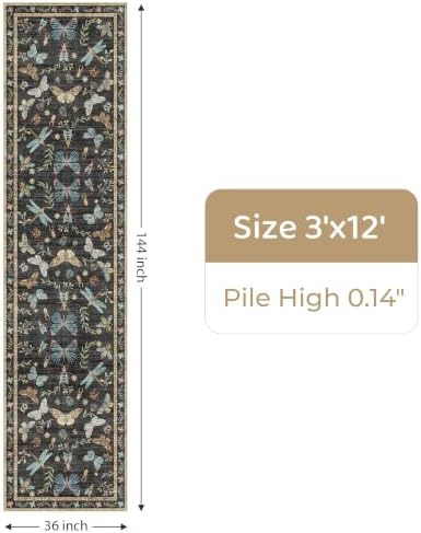 3x12 Washable Runner Rug: 12ft Runners - Image 2