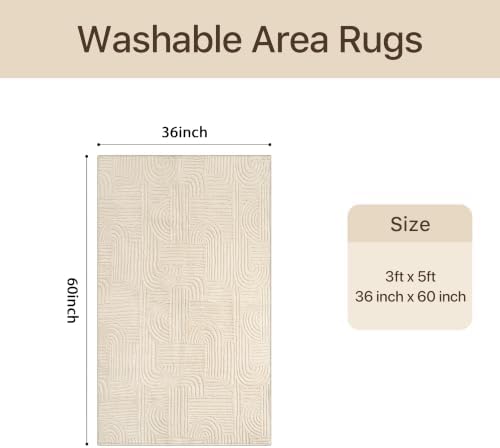 GENIMO Soft 3x5 Washable Rug Small - Image 2