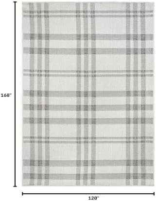 CAMILSON Easy Jute Rug 10x14, Indoor Outdoor Off-White Color Fiber Area Rugs - Image 2