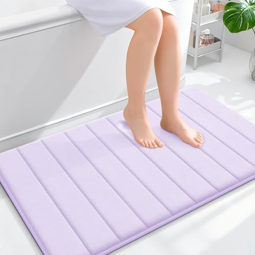 OLANLY Memory Foam Large Bath Mat 40x24, Super Soft Absorbent Bathroom Rugs by OLANLY