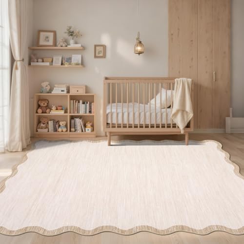 GarveeHome Scalloped Large Living Room Area Rug 8x10 - Image 2