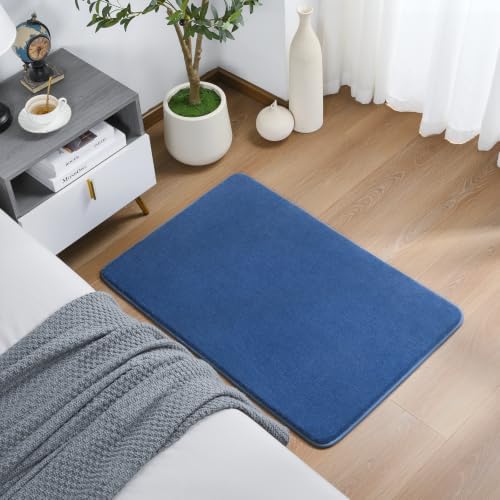Amearea Modern Washable Runner Rugs, 2x3 Feet Blue Bedroom Runner Rug - Image 4
