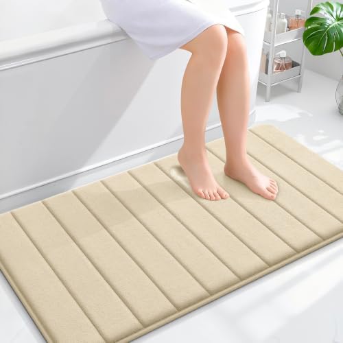 OLANLY Memory Foam Long Bathroom Rugs Runner 44x24, Super Soft Absorbent by OLANLY