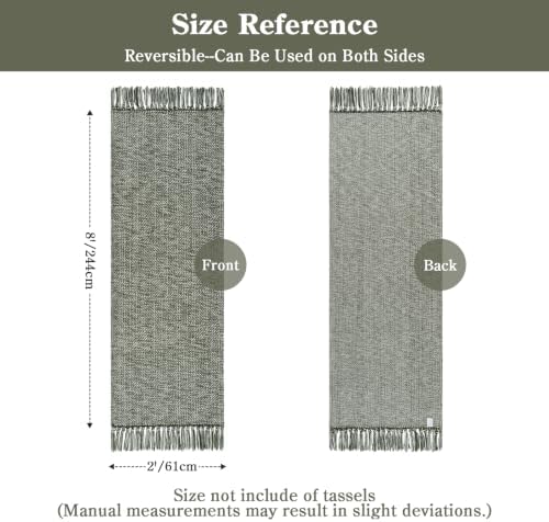 Collive Sage Green Kitchen Runner Rug - Image 2