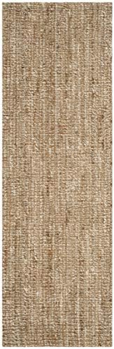 SAFAVIEH Natural Fiber Runner Rug 2x12, Jute Knotted Natural & Ivory NF447N - Image 3