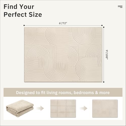 Soalmost 6x9 Washable Area Rug - Image 2