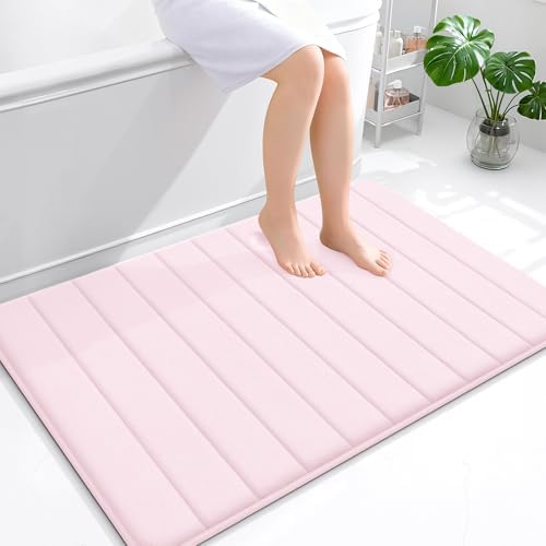 OLANLY Memory Foam Large Bath Mat 44x32, Super Soft Absorbent Bathroom Rugs by OLANLY