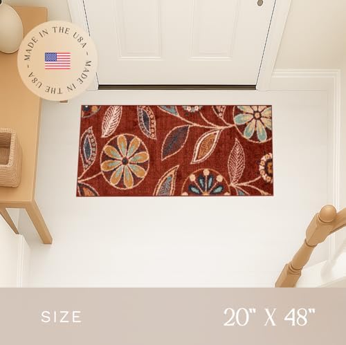 Maples Rugs Reggie Bohemian Floral Print Runner Rug - Image 4
