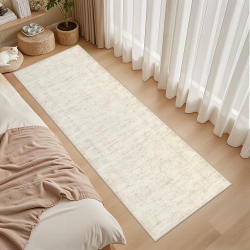2'6''x10' Hallway Washable Runner Rug: Kitchen Carpet Retro Beige - Image 3