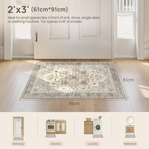 Tortania Area Rug 2x3 Doormat - Image 2