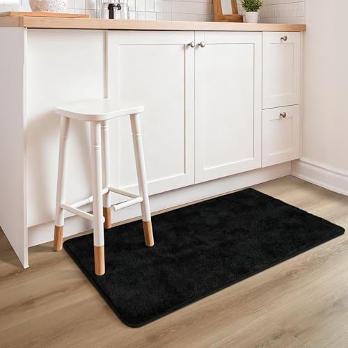 Chicrug Black 2x4 Small Washable Runner Rugs - Image 5