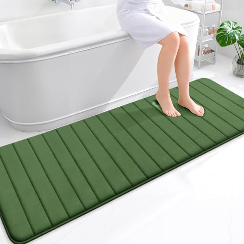 OLANLY Memory Foam Long Bathroom Rugs Runner 70x24, Super Soft Absorbent by OLANLY