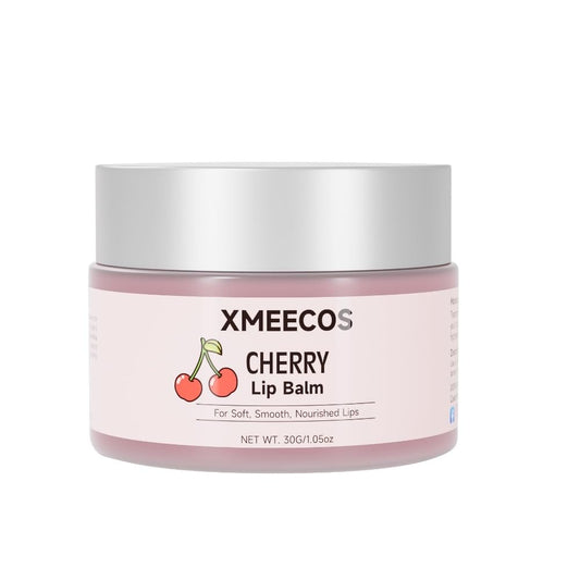 Beeswax lip balm with rose and jasmine, kiwi, strawberry, peach, cherry extract bee friendly 100% Natural for men and women, cruelty free moisturizing (30 Grams, Cherry)