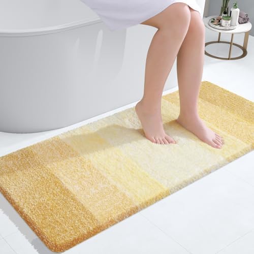 OLANLY Bathroom Runner Rug 44x24, Extra Soft Absorbent Microfiber Bath Rugs by OLANLY