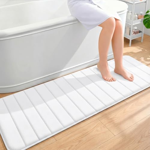 OLANLY Memory Foam Long Bathroom Rugs Runner 59x20, Super Soft Absorbent by OLANLY