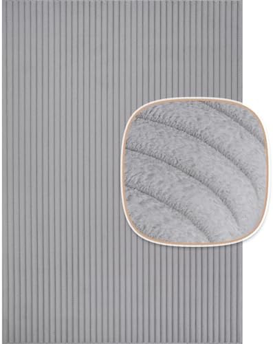 Fluffy Area Rug 4 x 6 Modern Durable Ultra Soft Plush Ribbed Indoor Rugs - Image 2
