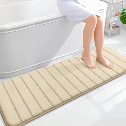OLANLY Memory Foam Long Bathroom Rugs Runner 59x20, Super Soft Absorbent by OLANLY