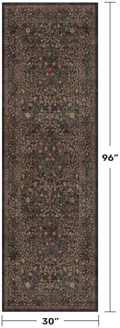 Dark Brown 2'6" x 8' Runner Rug - Image 2