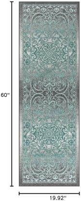 Maples Rugs Pelham Vintage Medallion Runner Rug - Image 2