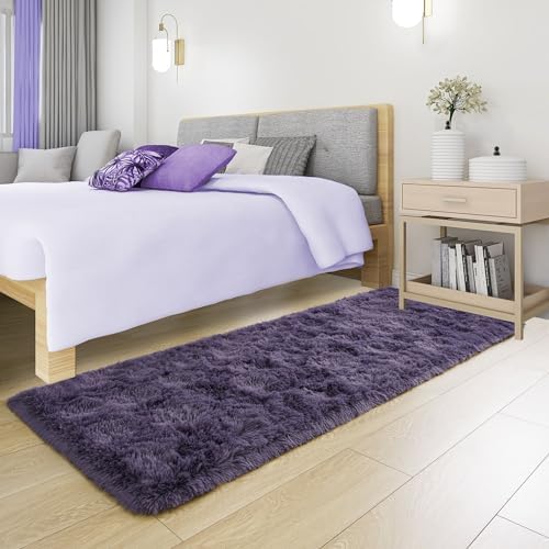 Tepook Purple Soft Runner Rugs for Bedroom 2x6 ft - Image 3