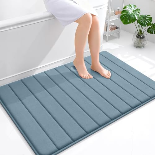 OLANLY Memory Foam Large Bath Mat 44x32, Super Soft Absorbent Bathroom Rugs by OLANLY