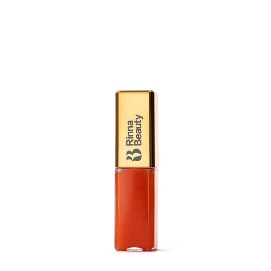 Rinna Beauty Larger Than Life Lip Plumping Oil - Sunset - Moisturizes & Hydrates Lips - Natural Plumping Over Time - Vegan, Cruelty-Free, & Paraben-Free 0.3 Fl Oz
