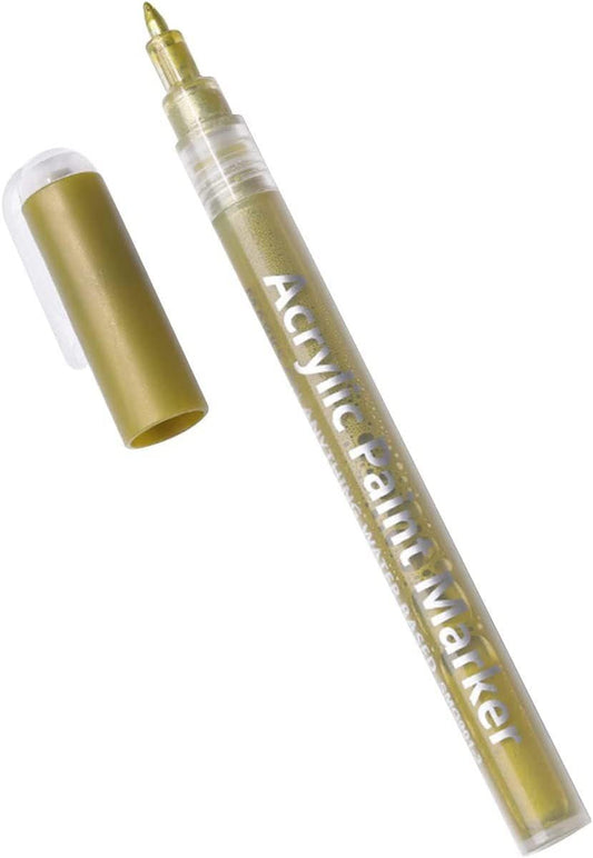 Nail Polish Pen, 1 PCS Nail Art Pen, Nail Pencil, DIY Drawing Painting Pen, for Nails DIY (Gold)
