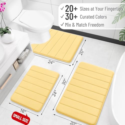 OLANLY Memory Foam Long Bathroom Rugs Runner 44x24, Super Soft Absorbent - Image 2