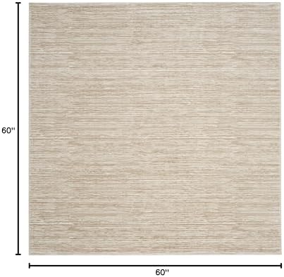 SAFAVIEH Vision Square Rug 5', Modern Tonal Cream VSN606F - Image 2
