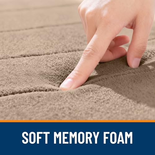 OLANLY Memory Foam Large Bath Mat 70x46, Super Soft Absorbent Bathroom Rugs - Image 5