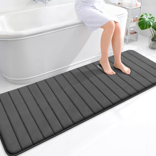 OLANLY Memory Foam Long Bathroom Rugs Runner 70x24, Super Soft Absorbent by OLANLY