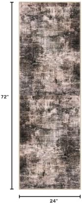 IOHOUZE Abstract Runner Rug 2x6 Ft Washable Runners - Image 2