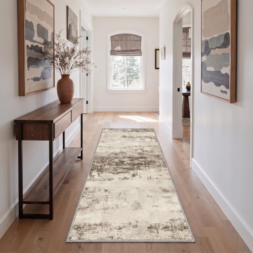 BEIMO 2x3 Antique Beige Abstract Area Rug, Washable Non-Slip - Image 4