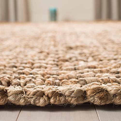 SAFAVIEH Natural Fiber Square Rug 6', Jute Knotted Natural NF447A - Image 5