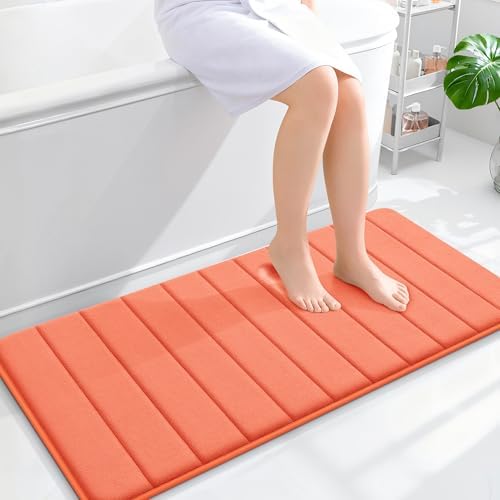 OLANLY Memory Foam Long Bathroom Rugs Runner 44x20, Super Soft Absorbent by OLANLY