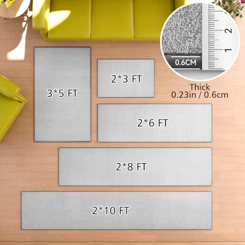 AREDO Runner Rug with Non Slip Rubber Backing 2*10 ft, Washable Soft Floor - Image 2