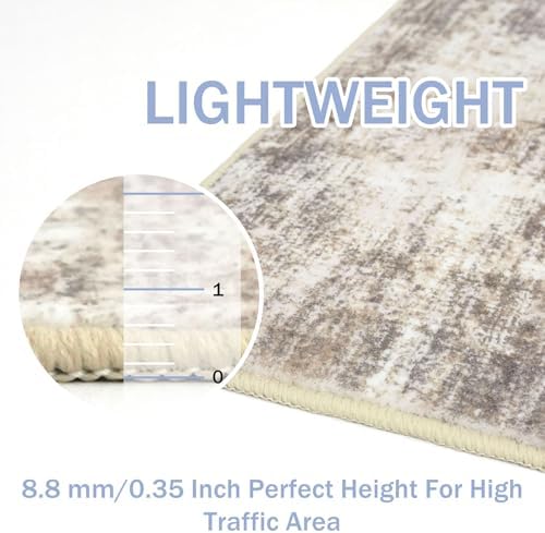 IOHOUZE Abstract Area Rug 3x5 Ft Washable Rugs - Image 6
