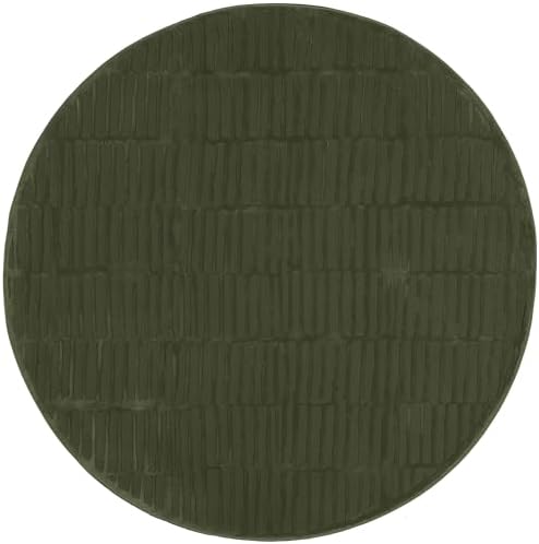 nuLOOM Kailani Green Geometric Washable Area Rug - Image 4