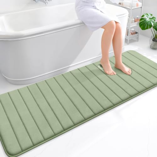 OLANLY Memory Foam Long Bathroom Rugs Runner 70x24, Super Soft Absorbent by OLANLY