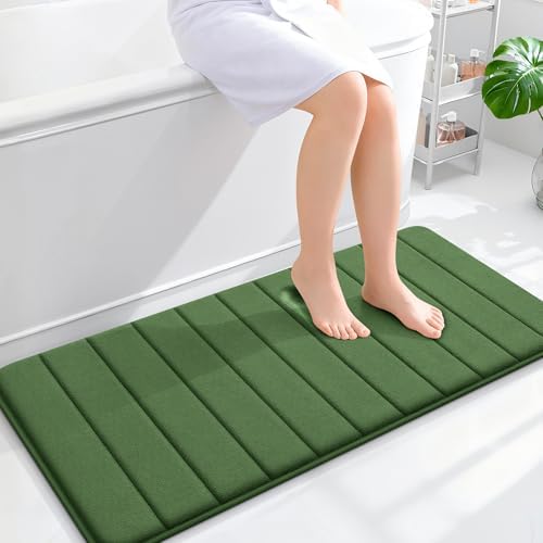 OLANLY Memory Foam Long Bathroom Rugs Runner 44x20, Super Soft Absorbent by OLANLY