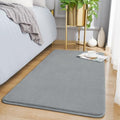 Amearea Modern Washable Runner Rugs, 2x4 Feet Grey Bedroom Runner Rug by AmeareaDirect