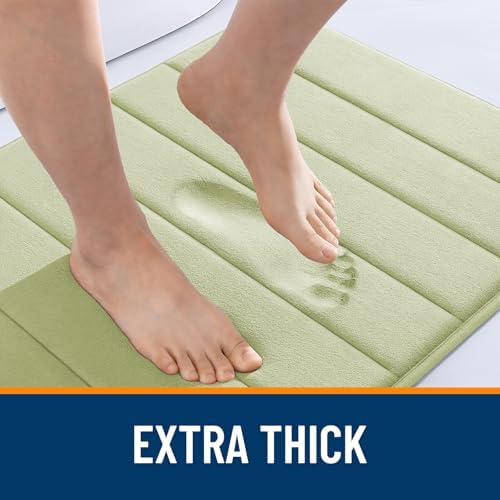 OLANLY Memory Foam Long Bathroom Rugs Runner 59x20, Super Soft Absorbent - Image 6